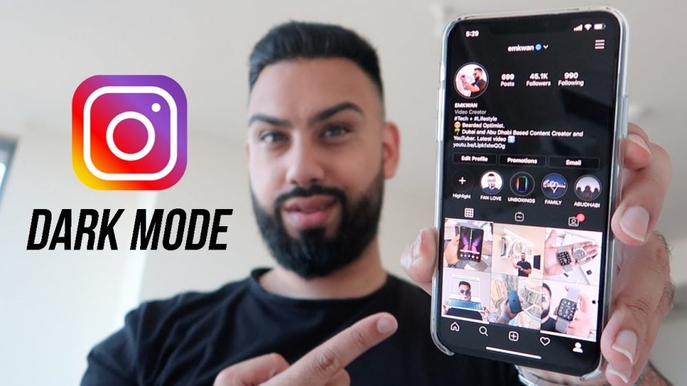 EMKWAN Shows Us How To Get Dark Mode On Instagram