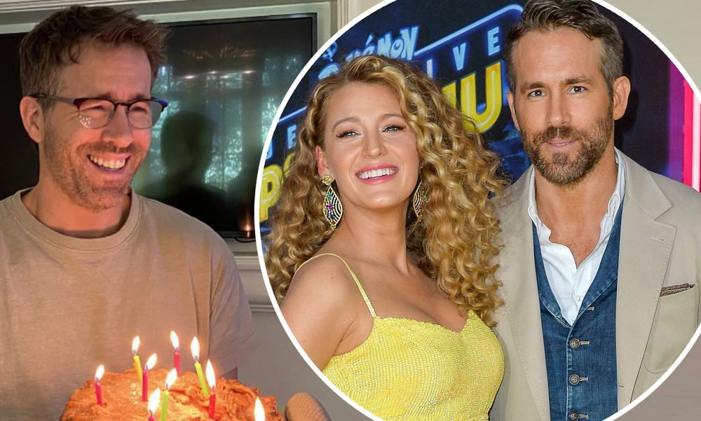 Blake Lively pokes fun at Ryan Reynolds on Instagram for his birthday.