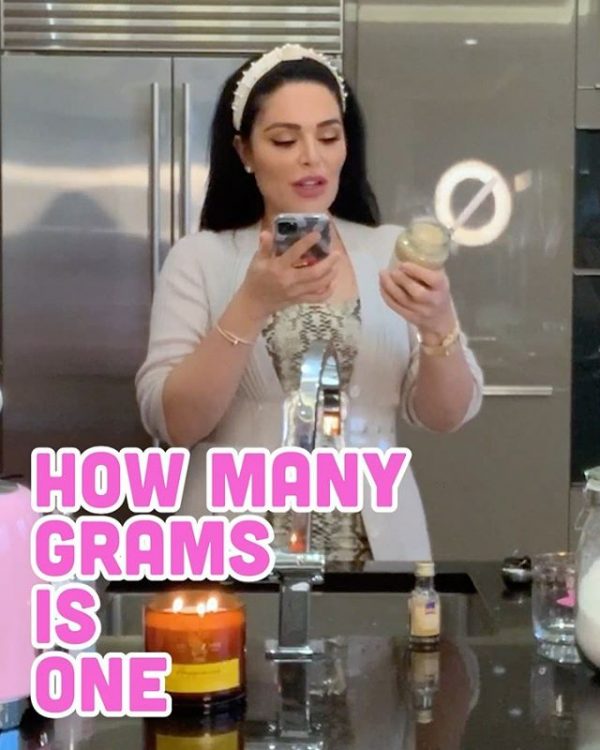 Mona Kattan makes Keto Cookies in her latest YouTube video