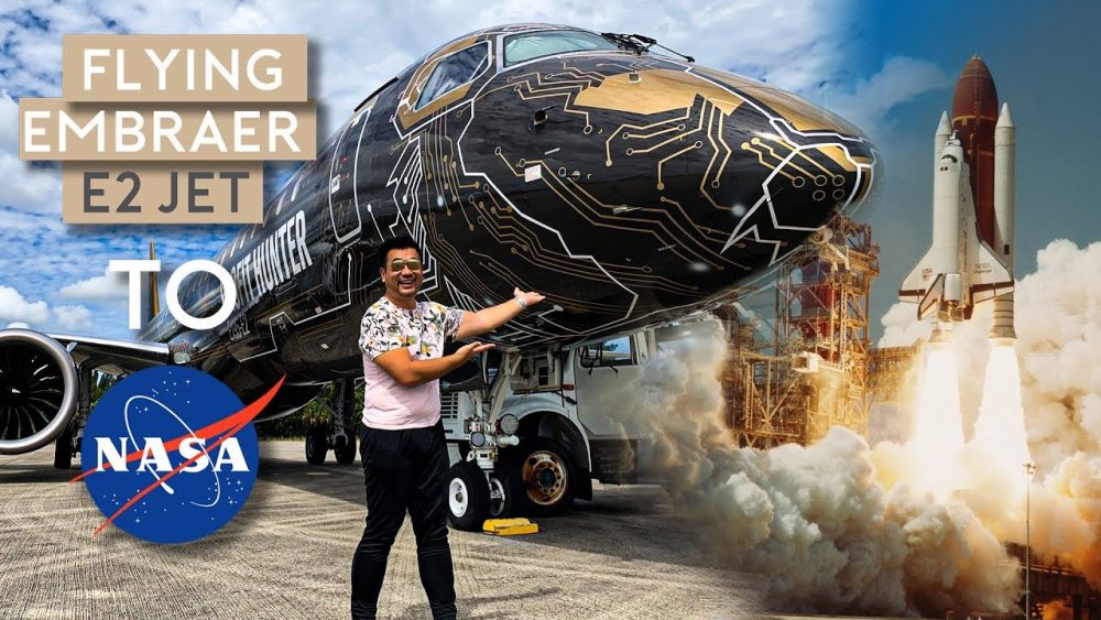 Sam Chui Flies An Embraer Jet to NASA Space Center