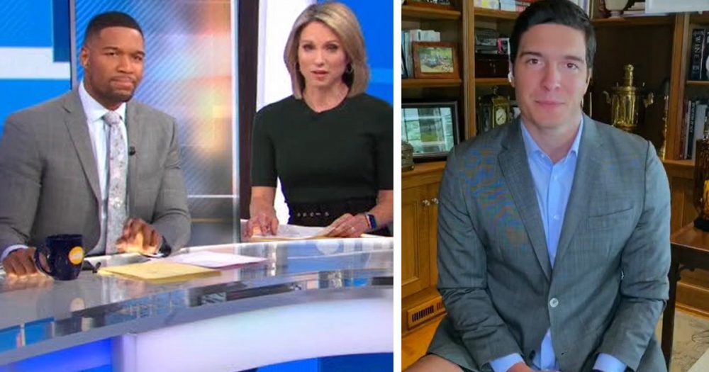 US Reporter goes on air without wearing pants in a now viral clip