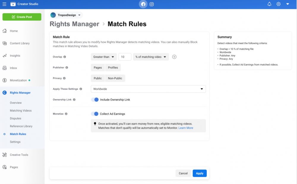 Facebook adds additional options for creators to track and monetize content