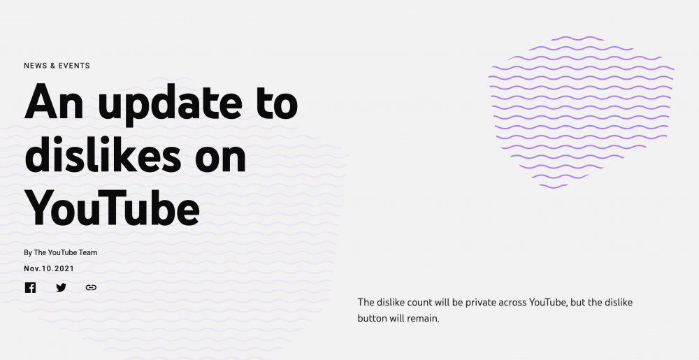 YouTube Announces Removal of Dislikes