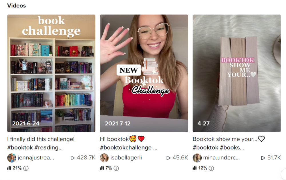 TikTok #BookTokChallenge
