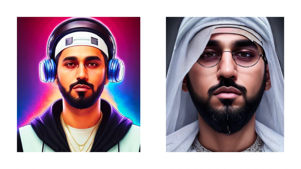 DJ Bliss using the trending AI trend on social media