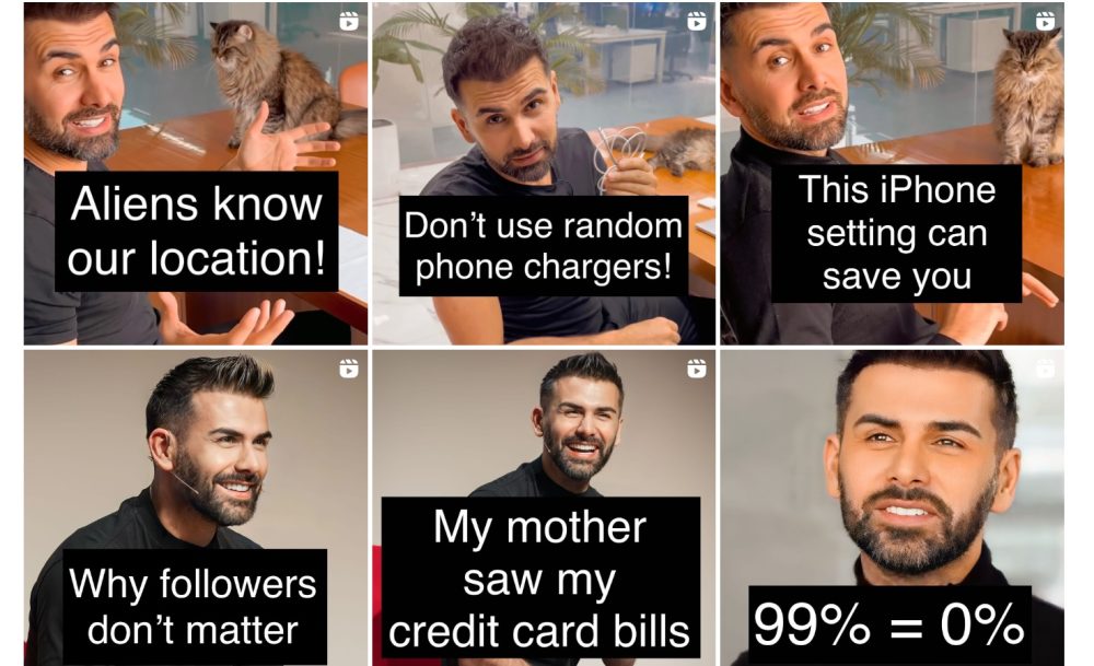 Saygin Yalcin shares his IG screenshots from one viral video