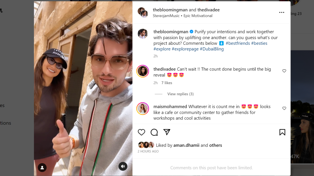 Dubai Bling besties Ebraheem and Danya launch new project together