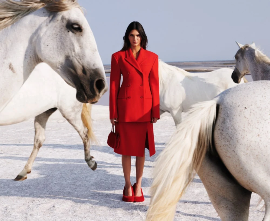 Kendall Jenner for Stella McCartney Winter collection 2023