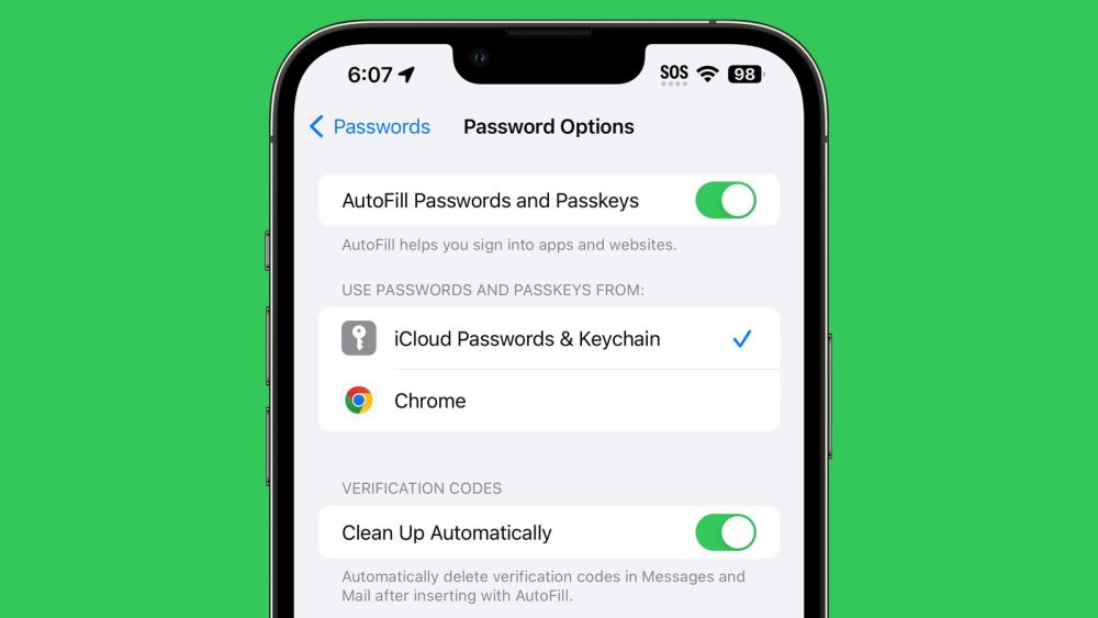 verification codes on iphone