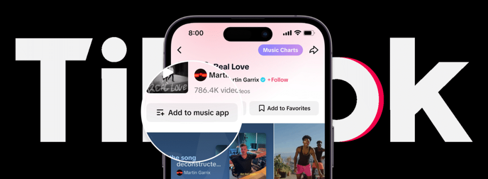 TikTok expands "Add to Music App" feature 2023
